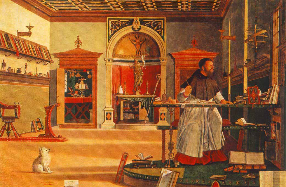 St-Augustin dans son bureau, 1502