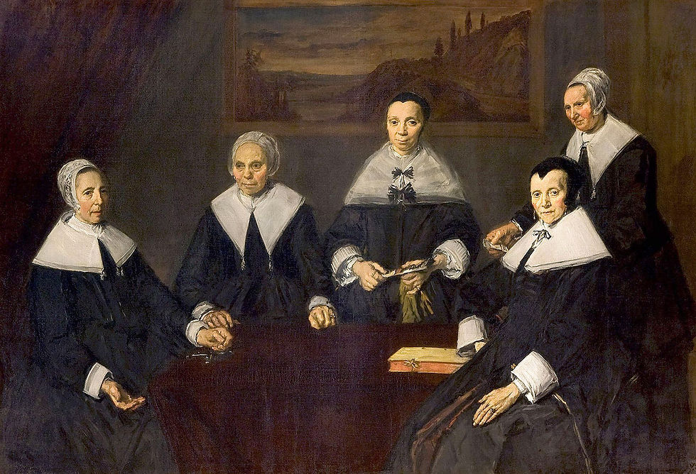 Portrait de groupe des régentes de l'hos