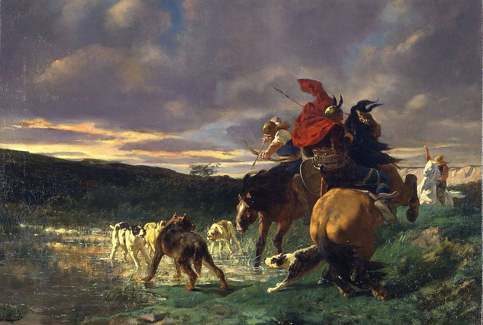 Mérovingiens_attaquant_un_chien_sauvage