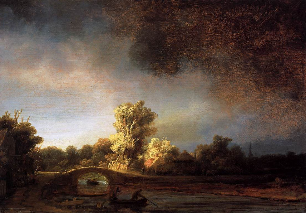 Le pont de pierre, 1630