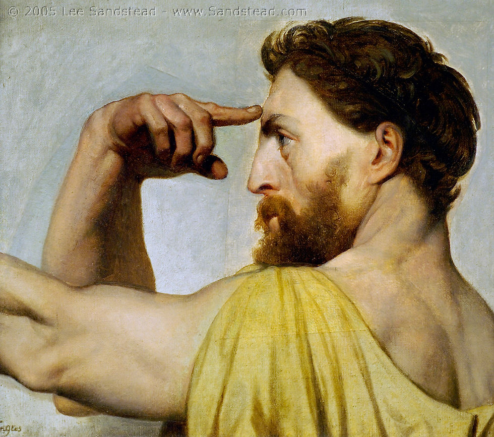 1827 Study for Phidias in Apotheosis of Homer
