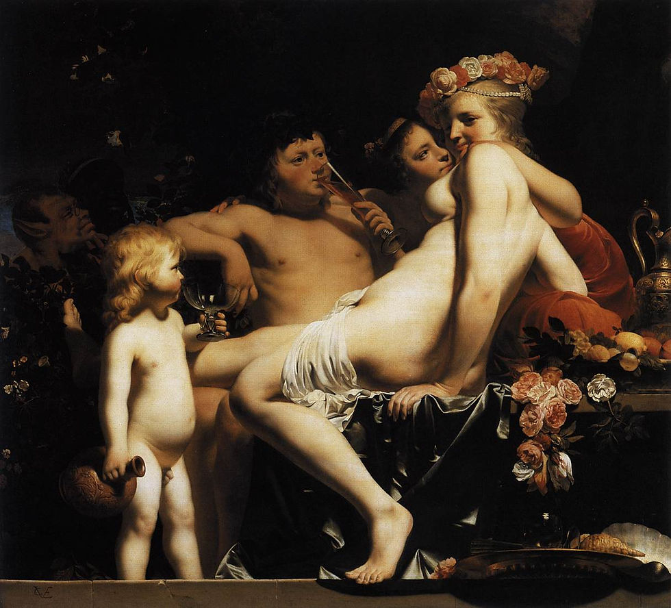 1660 Bacchus with Nymphs and Cupid