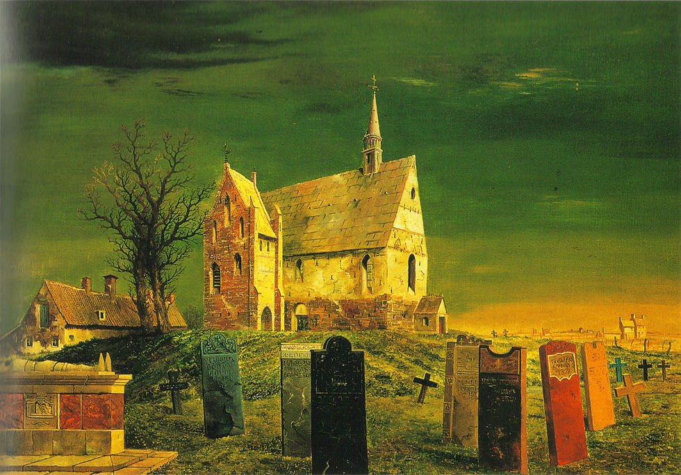 Eglise de Wehde en , 1930