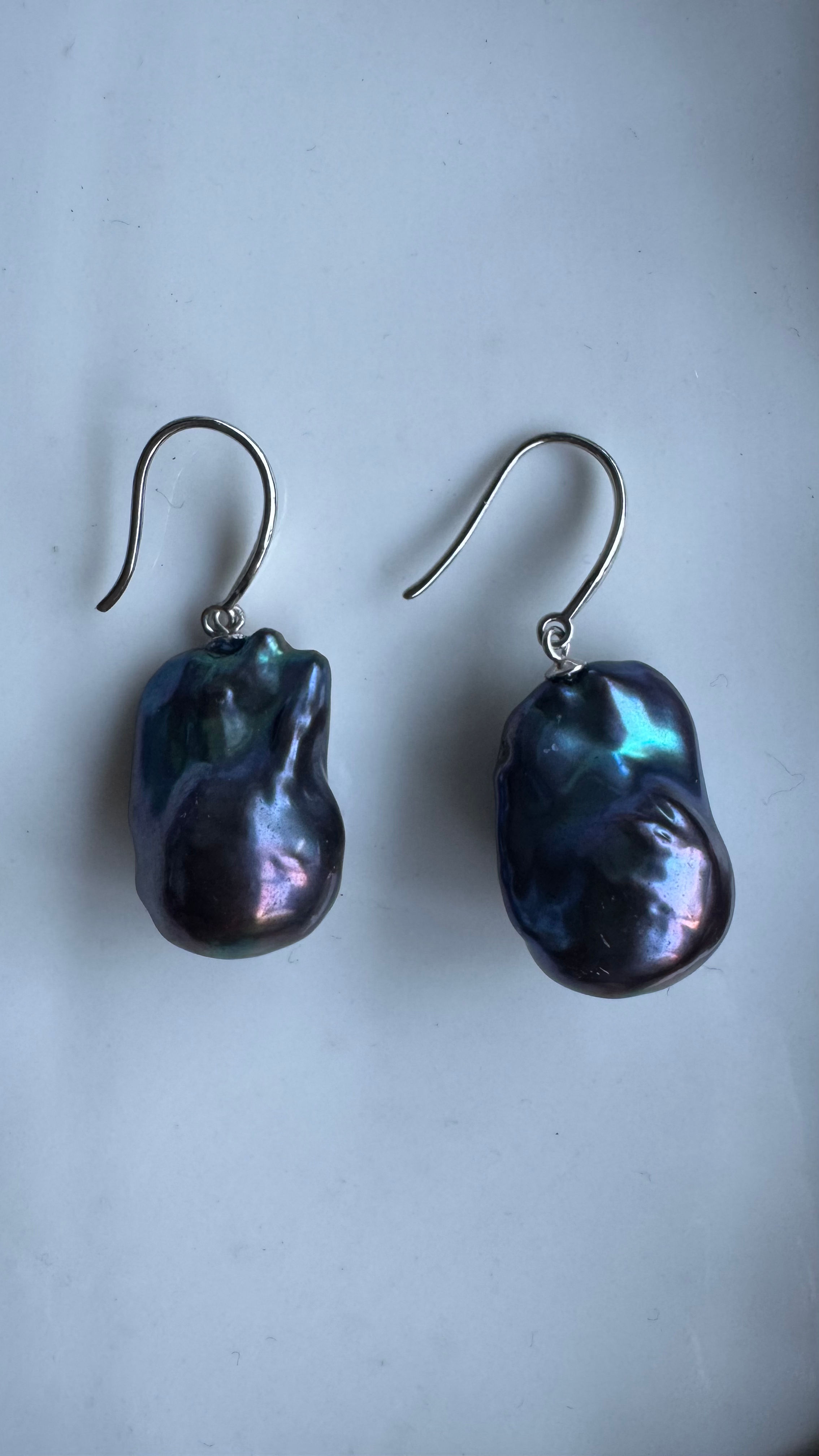The Midnight Muse - Baroque Pearl Earrings