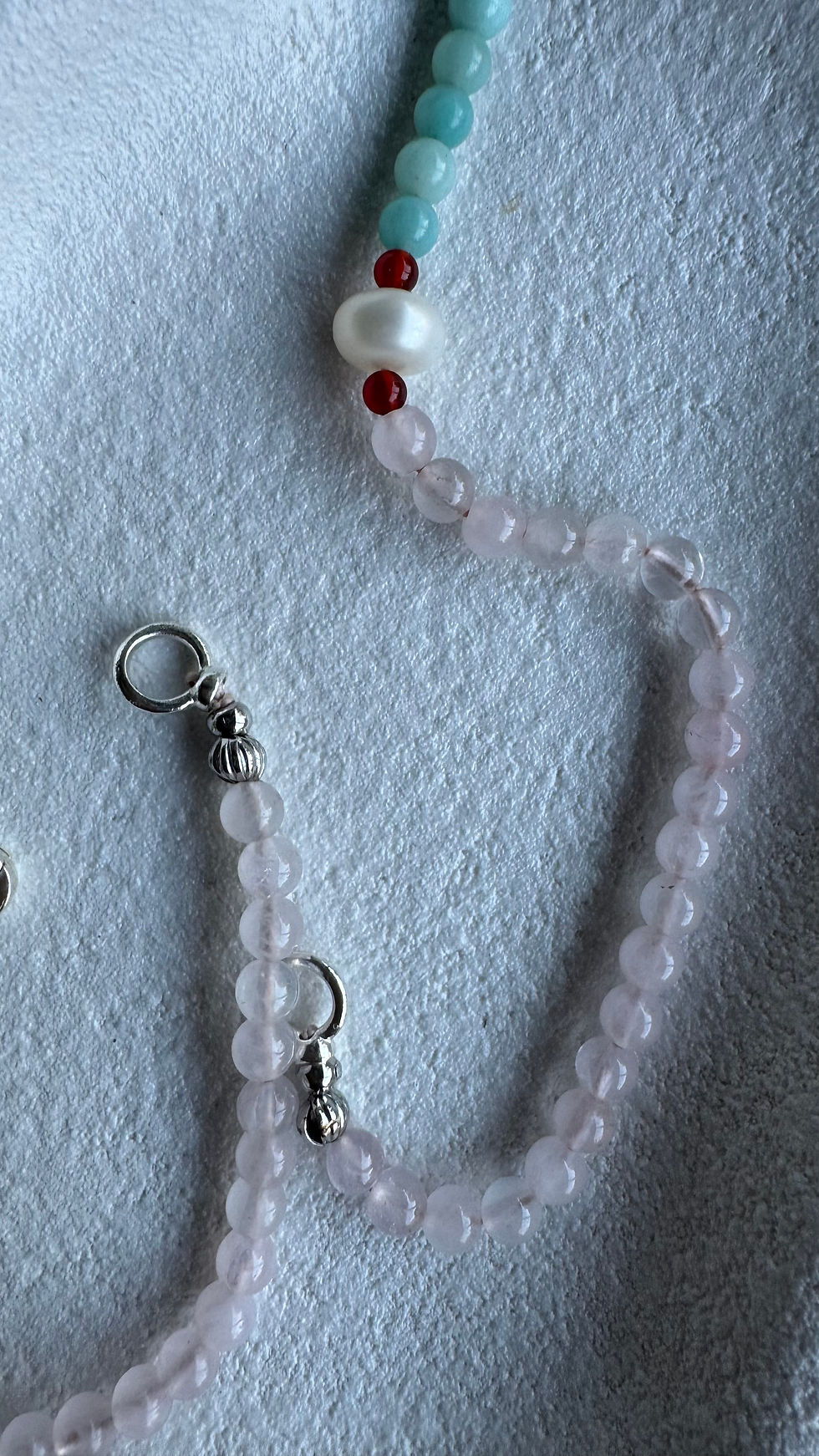 Thumbnail: THE MIRAGE — Rose Quartz & Amazonite Necklace