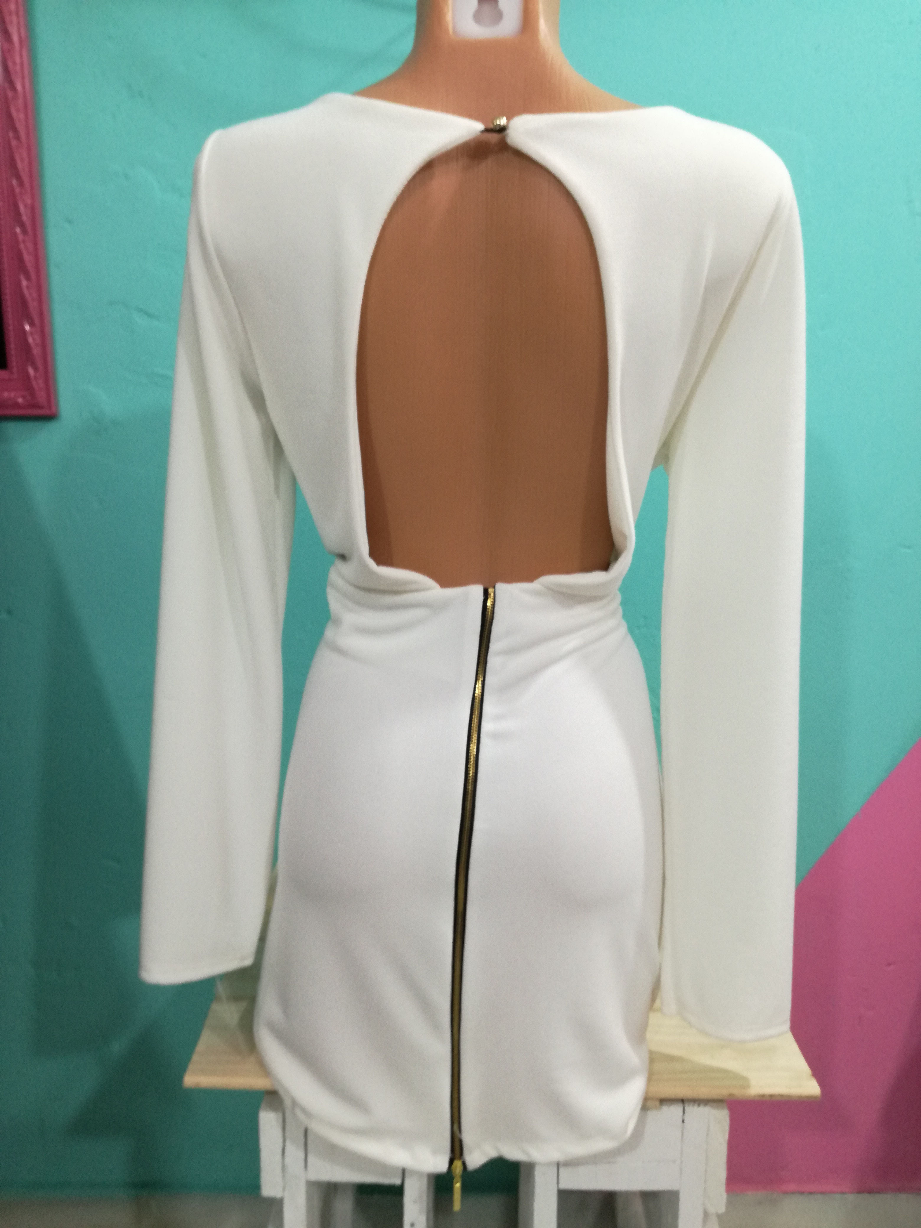 VESTIDO BLANCO CREMALLERA