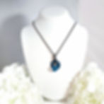 Hand Painted Alcohol Ink Metal Necklace - "Change"