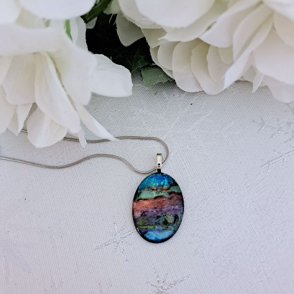 Thumbnail: You Have What it Takes by Studio 1153  - Hand Painted, Alcohol Ink Glass Neck