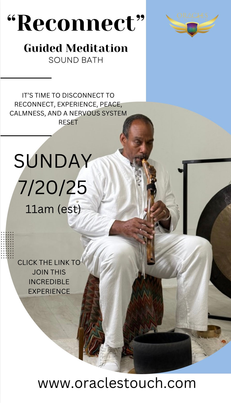 “Reconnect” Sound Healing & Guided Meditation