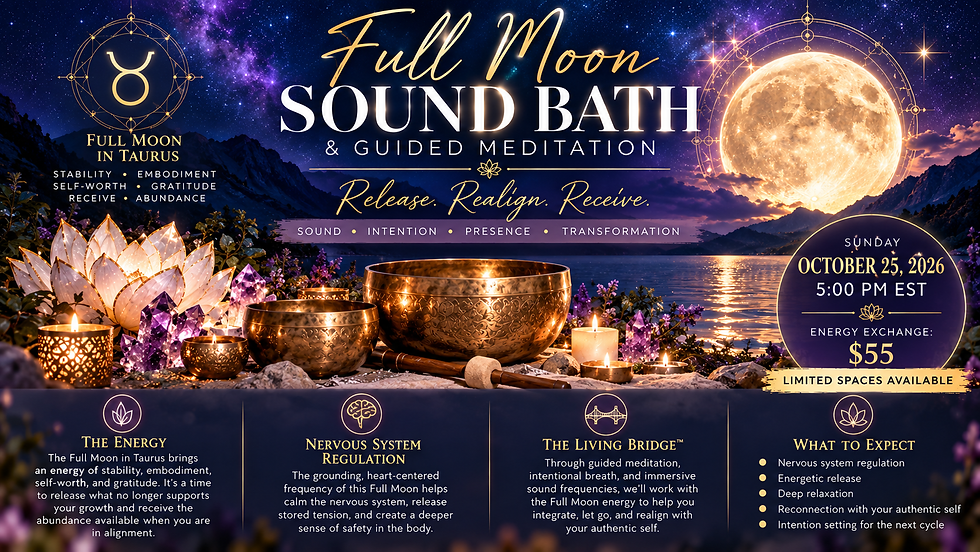 Full Moon Sound Bath & Guided Meditation