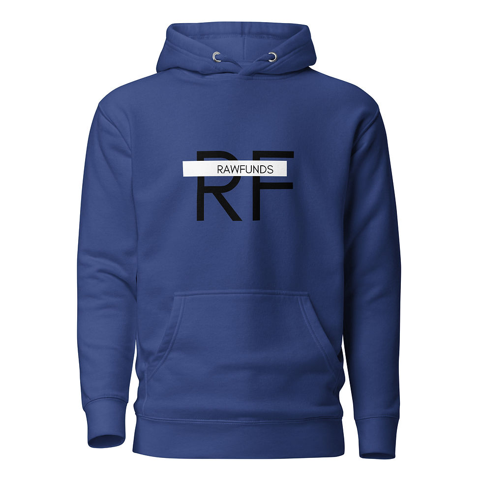 Thumbnail: RawFunds Legacy Black Logo Unisex Hoodie