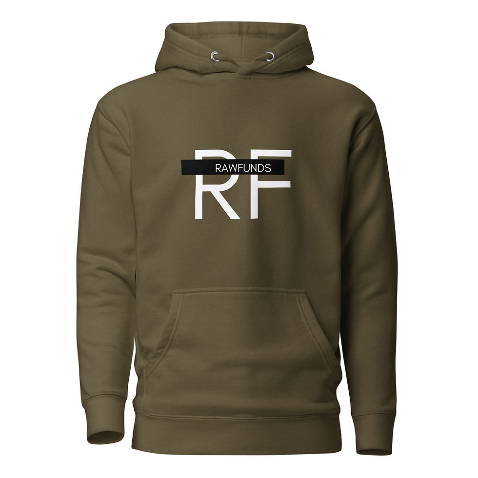 Thumbnail: RawFunds Legacy White Logo Unisex Hoodie