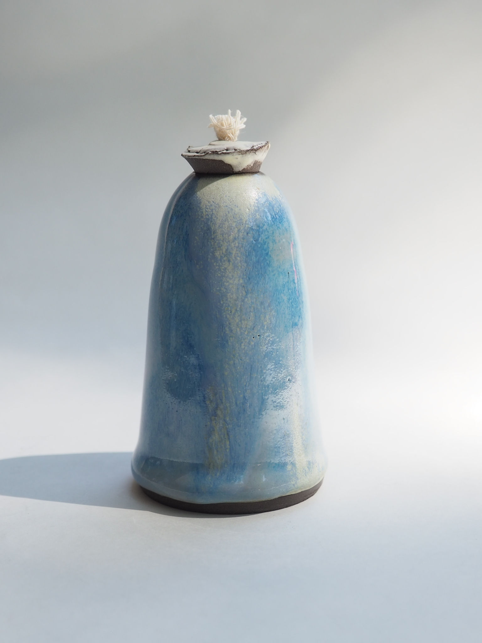 Mavi Stoneware Seramik Kandil