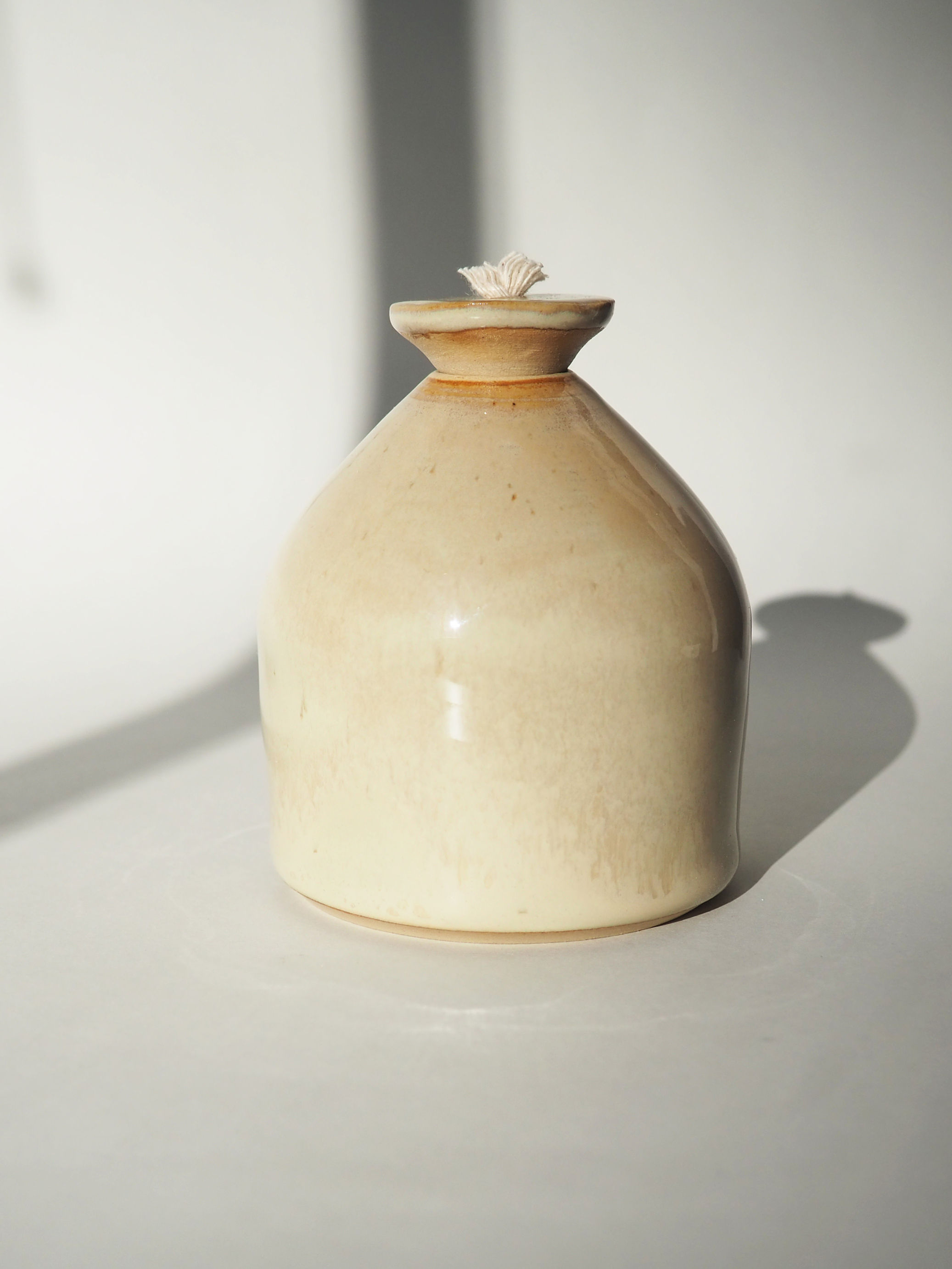 Stoneware Kum Beji Seramik Kandil