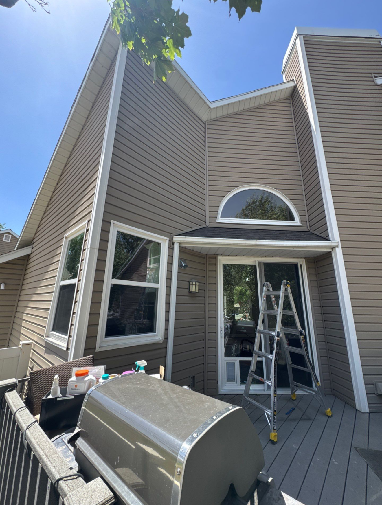 Patio door after replacement