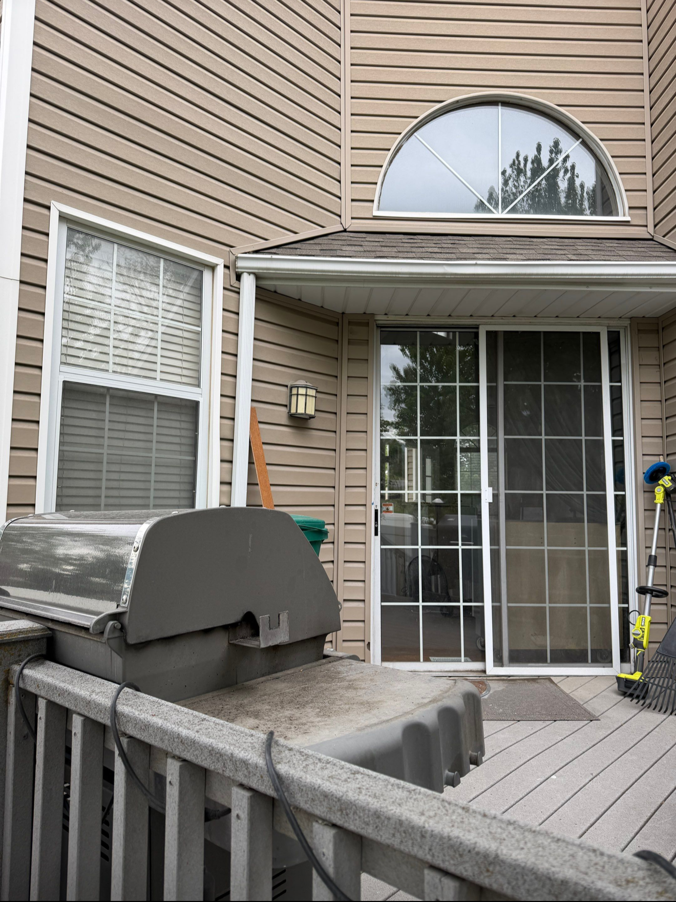 Patio door before replacement