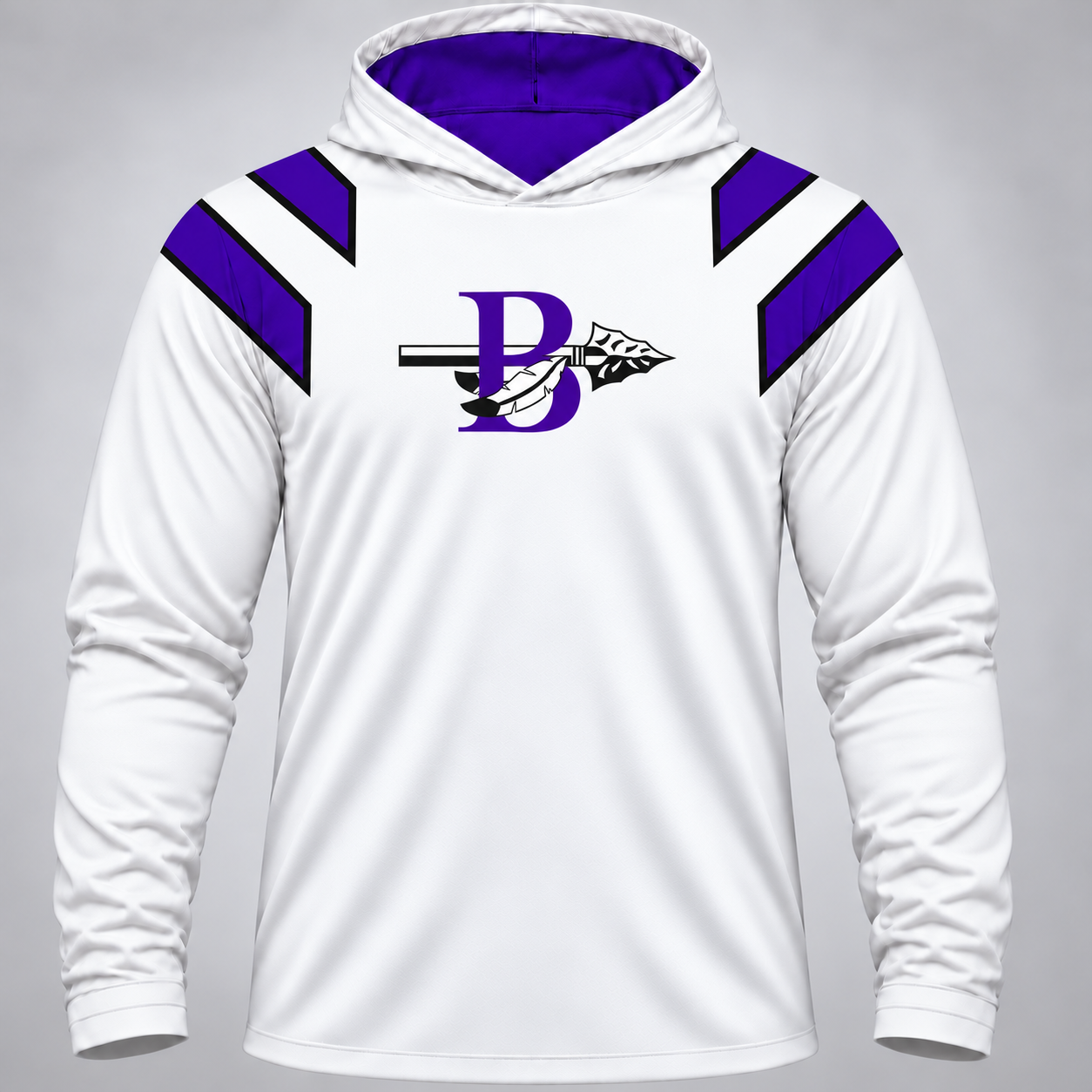Bonham Purple Warriors Long Sleeve IceLine Hoodie Collection