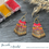 Miniature : Supay - Rose vif, violet, jaune et or 