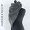 Miniature : Trendy-châle en mohair et en soie - Gris anthracite