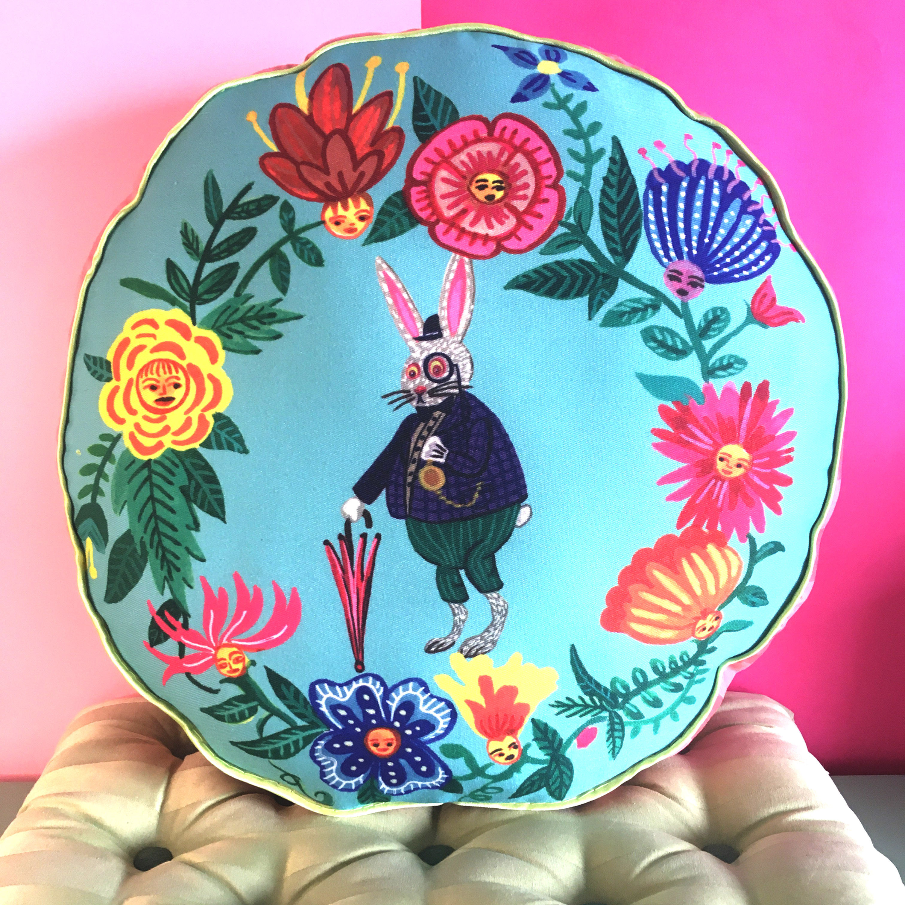 Cojín Macaron Conejo