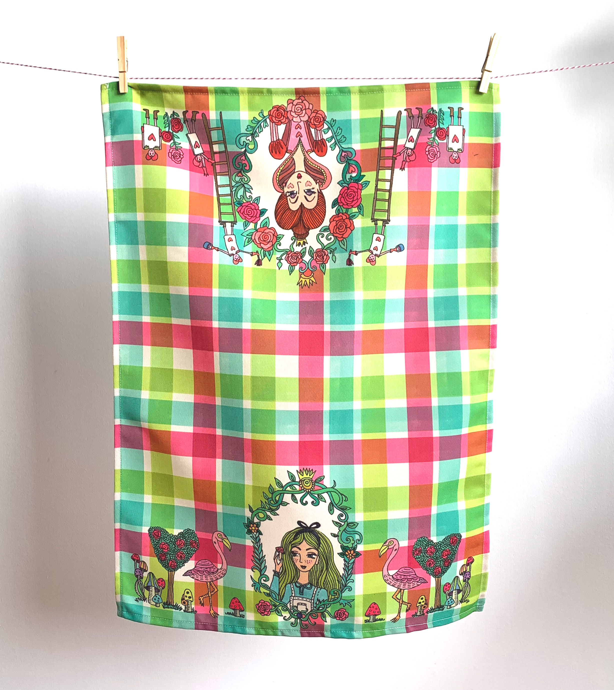 Paño de cocina Alicia y Reina