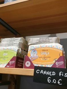 Grocery products - typical Portuguese mackerel preserves