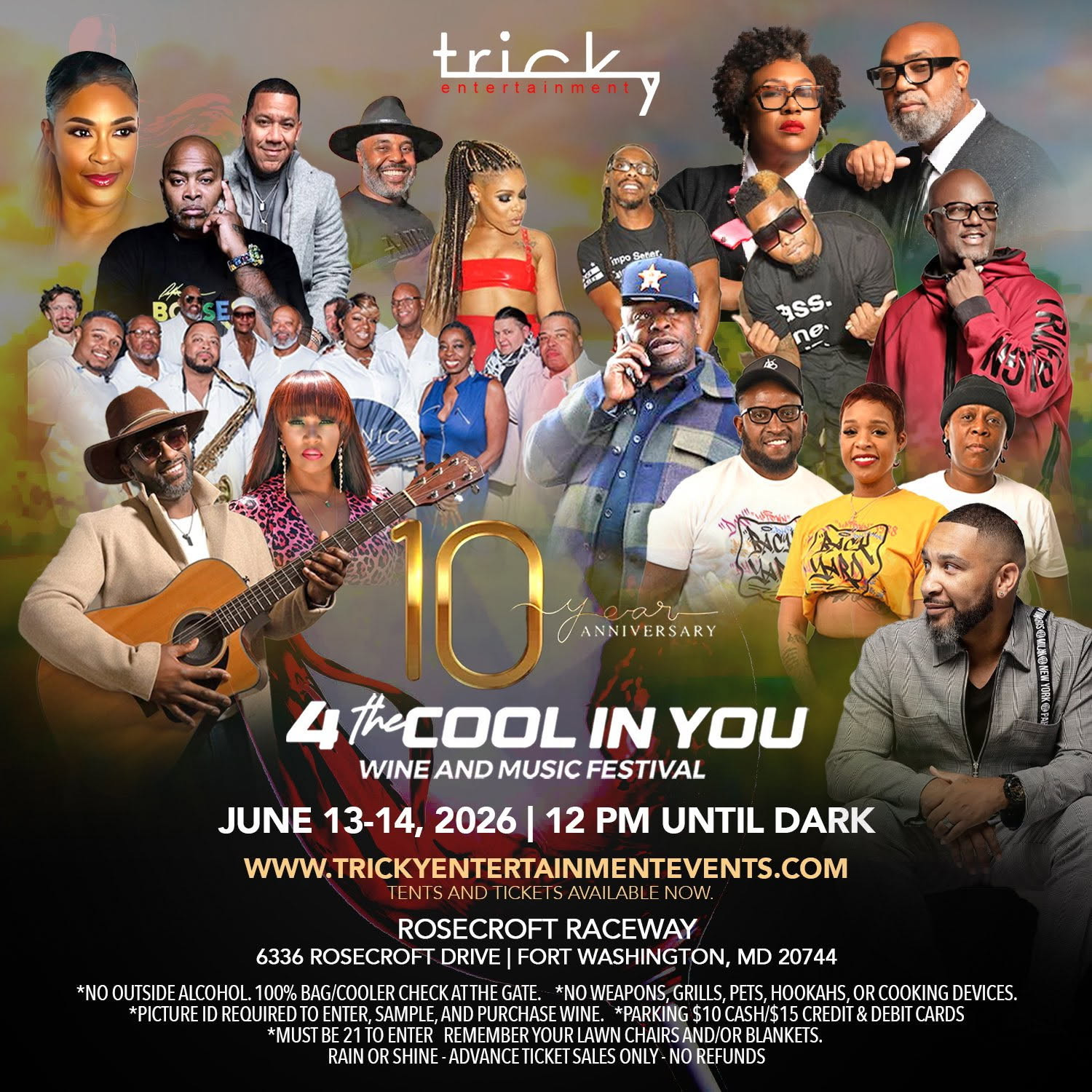 Saturday - 2026 Wine & Music Festival | Tricky Inc Events