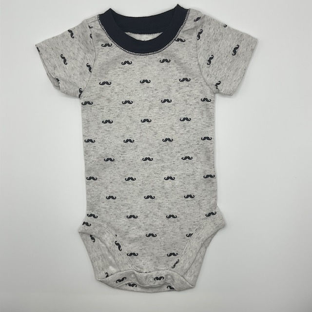Thumbnail: 2-Pack Baby Bodysuits – Taxi & Stripe Print 3M
