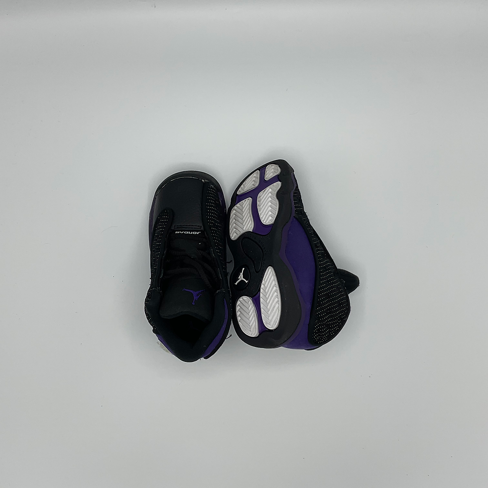 Thumbnail: Air Jordan 13 Retro (TD) – Black/Court Purple Toddler Size 7C