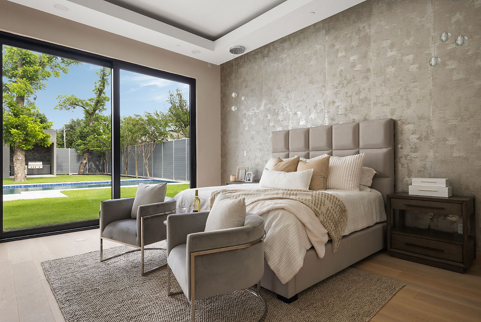 Vacant home staging Orange County living room Salt + Slate Interiors