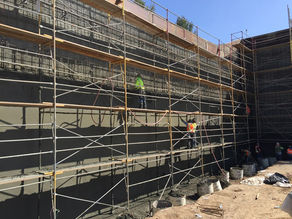 Soil Nail Wall Under Construction - Spectrum Center Drive, Irvine