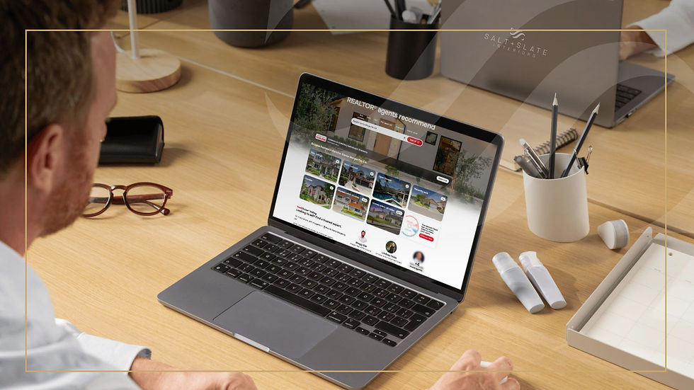 Buyer browsing home listings online
Orange County real estate first impression