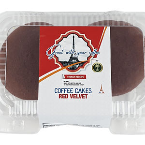6 PACK GREAT FOR YOUR COFFEE CAKE - RED VELVET