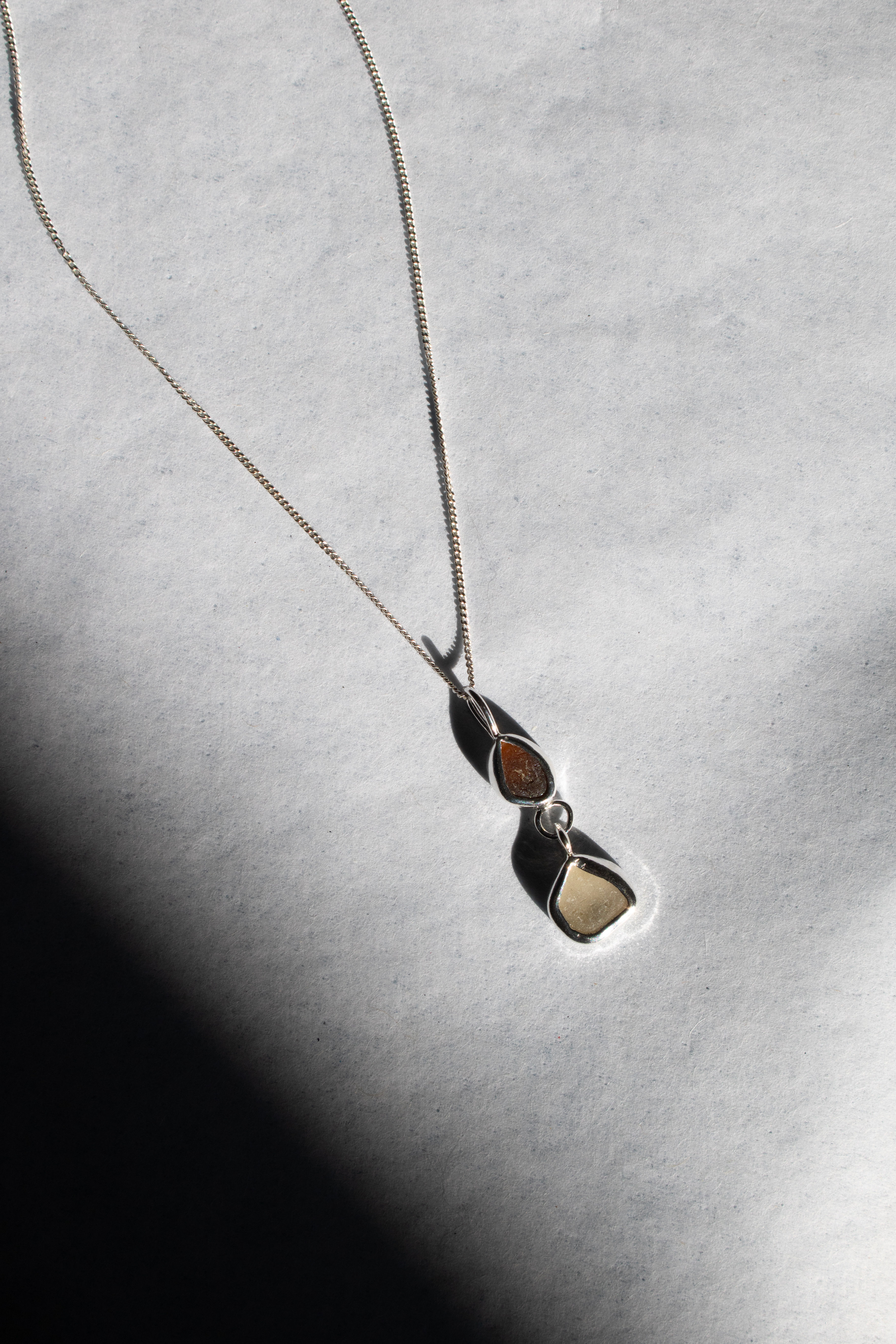 Double Sea Glass Necklace