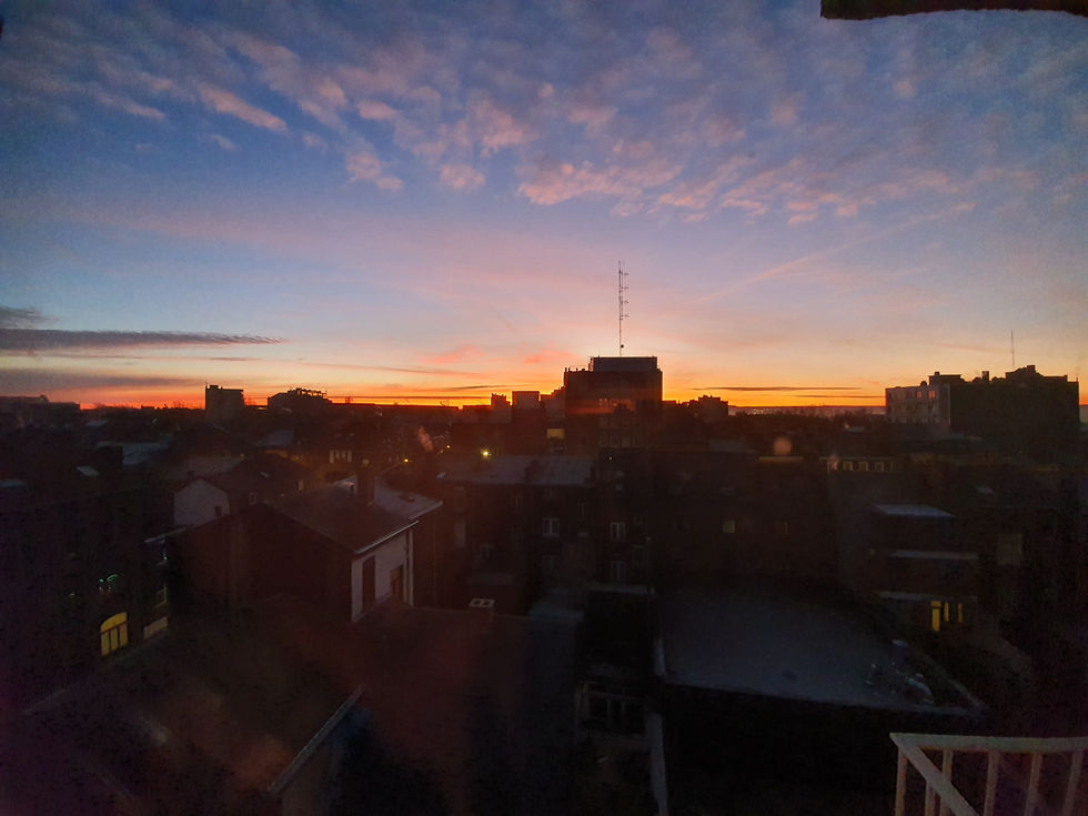 Coucher de soleil à Charleroi
