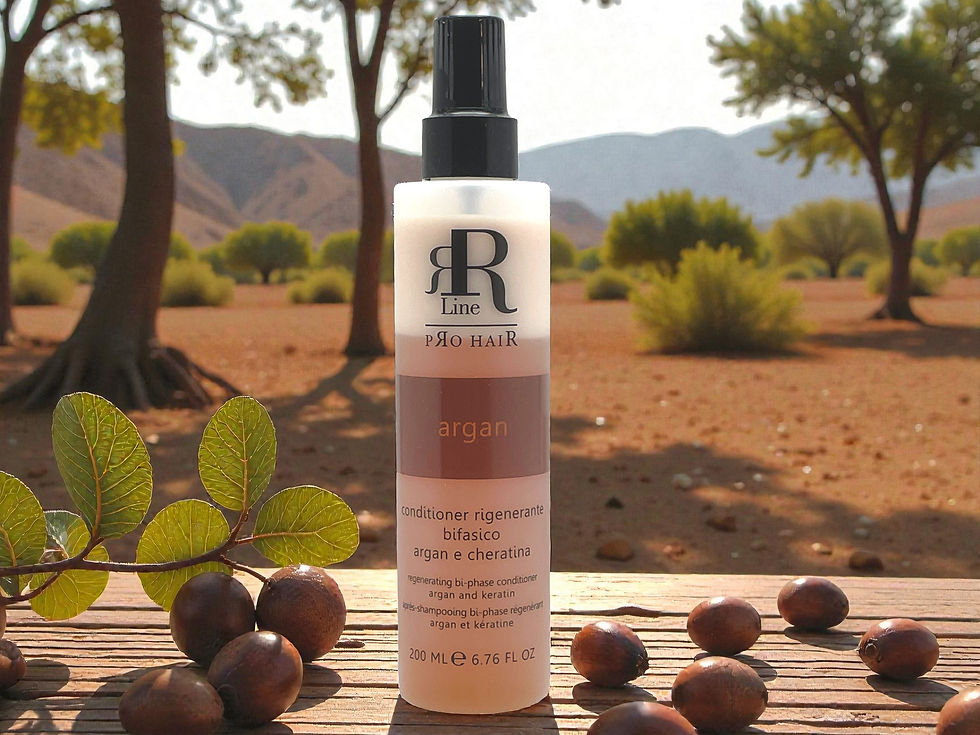 Pikkukuva: RR Pro Hair Argan & Keratiini Bi-Phase hoitosuihke 200 ml Skyhair Sky Hair kampaamotukku hiustenhoito jätettävähoitoaine