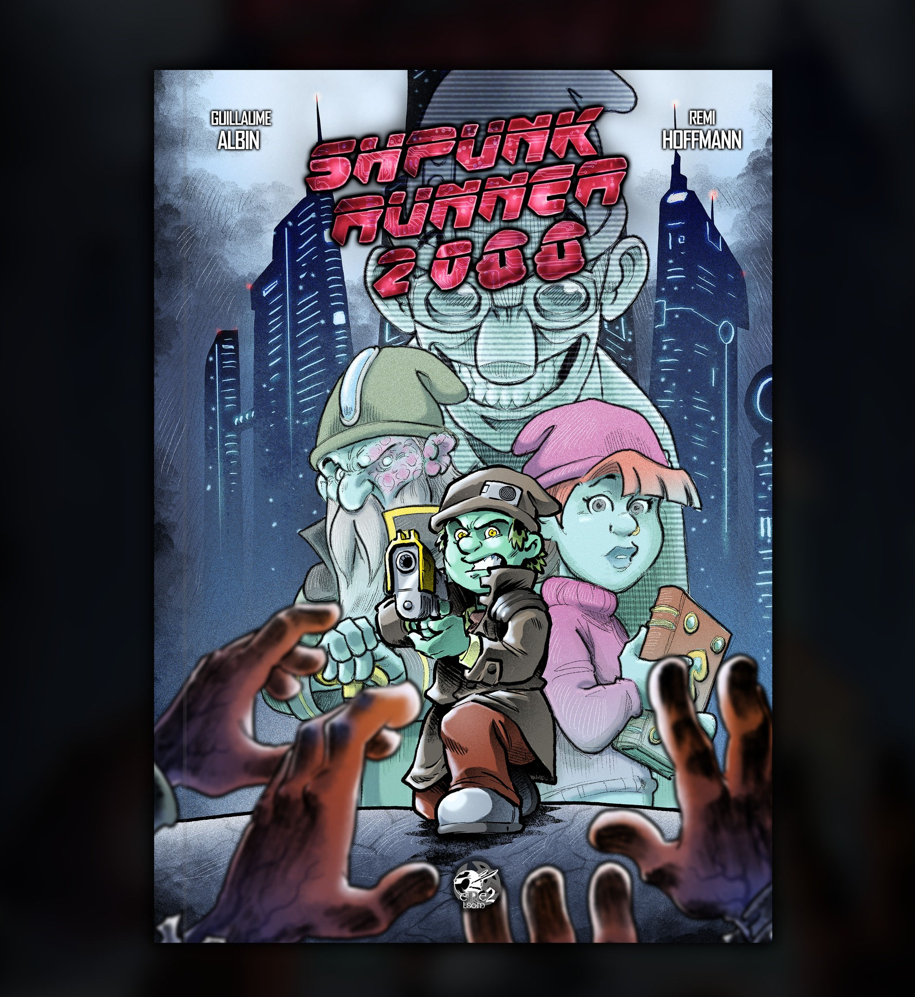 Shpunk Runner 2066 • Tome 1 • Shpunk Runner 2066 bande dessiné de Rémi Hoffmann et Guillaume Albin chez eRe2-LSOM. Figurine D