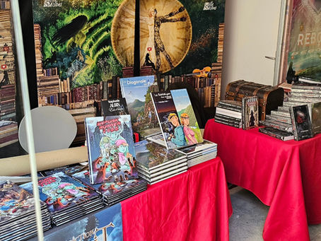 Si vous passez par le festival du jeux "le FLIP" à Parthenay (dans les Deux Sèvres), du 9 au 20 juillet, qui se déroule dans toute la ville. Retrouvez Guillaume Albin notre dessinateur, avec notre BD Shpunk Runner 2066 en vente et en dédicace au coté des Editions Portejoie, dans leur boutique éphèmère au 62 rue J.Jaurès !!