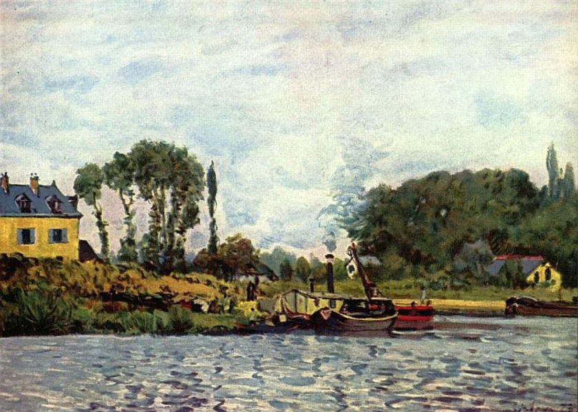 Bateau à l’écluse de Bougival – Alfred Sisley