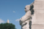 Martin Luther King Jr. memorial statue, Washington Monument in background