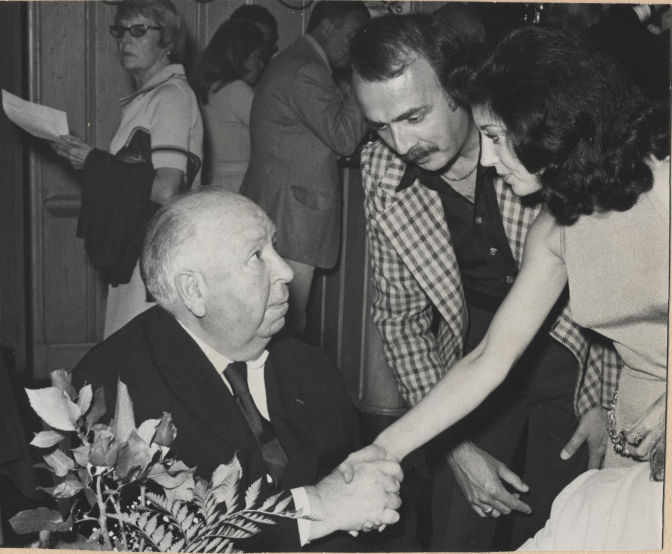 Irene meeting Alfred Hitchcock