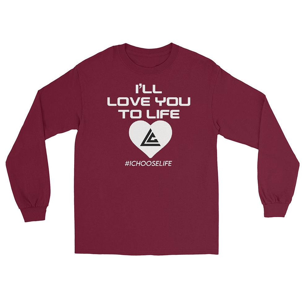 Thumbnail: "I'll Love you to Life" Men’s Long Sleeve Shirt