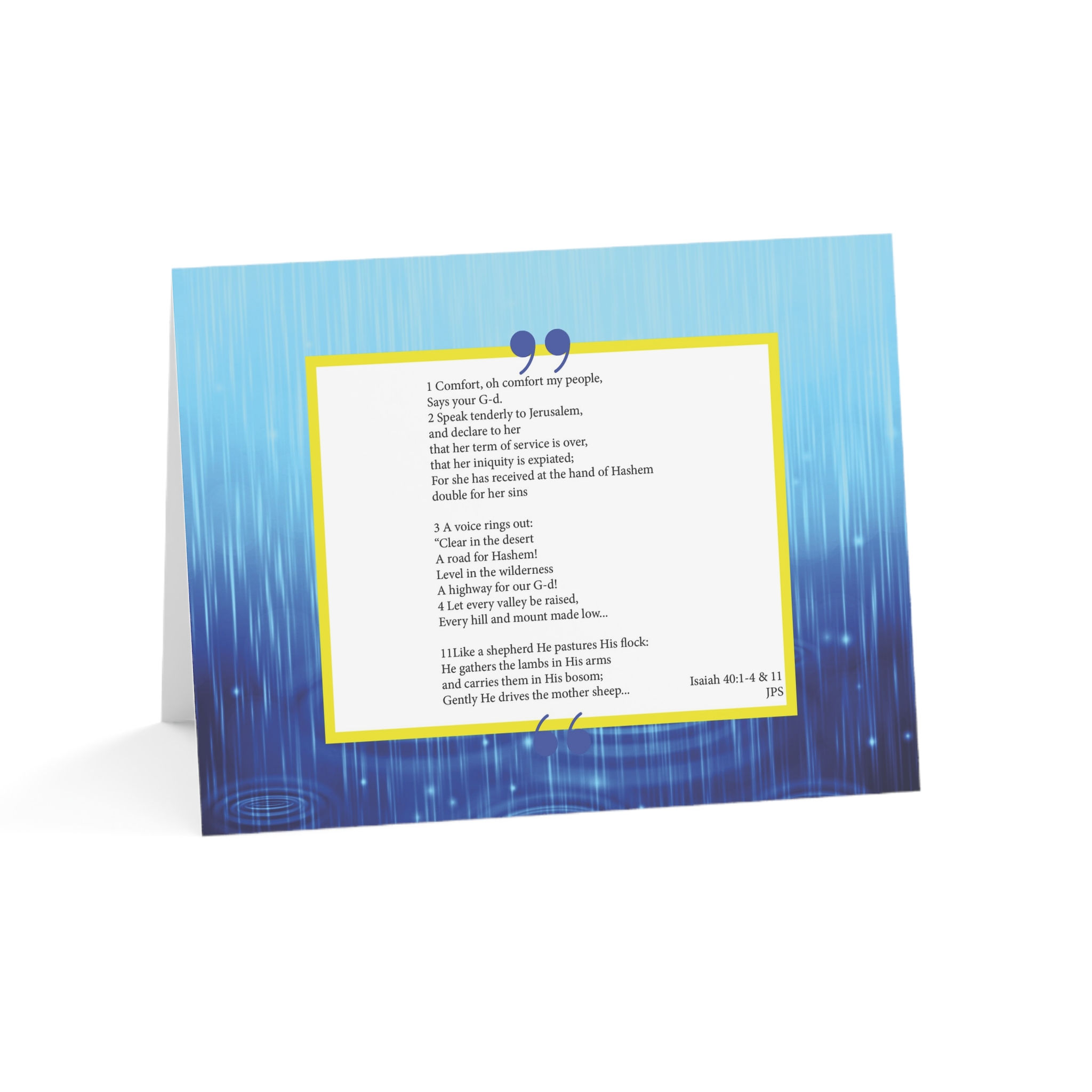 "Redeemed by Love" Greeting Card-Set of 1, 10, 30, or 50 | Poem of Praise Inside
