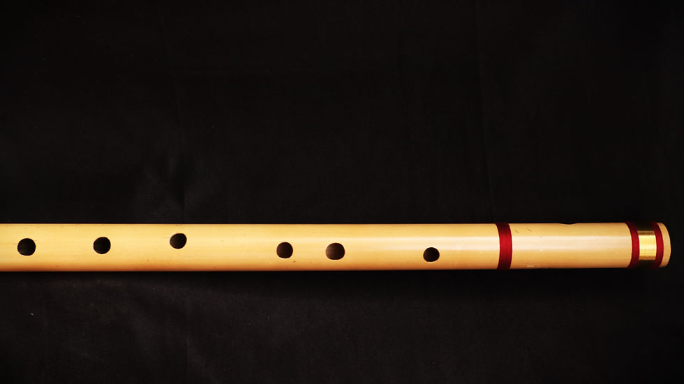 Thumbnail: Licht Bansuri E(B) Bass Bamboo Flute - Handcrafted - Carved Lip Rest - 432 Hz