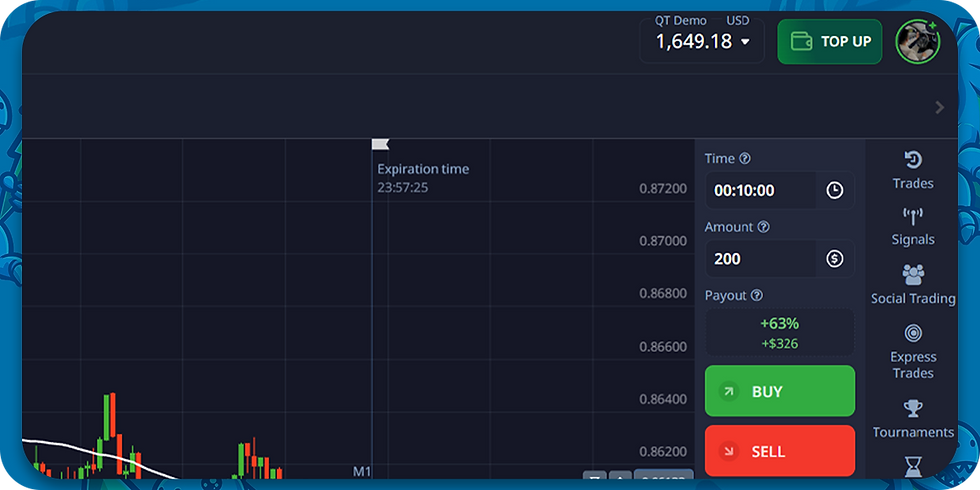 demo balance trading
