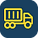 Container truck icon representing short-haul drayage transport service