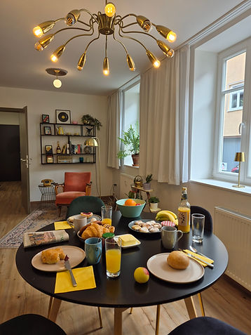 Frühstückstsich in der Riesenbude