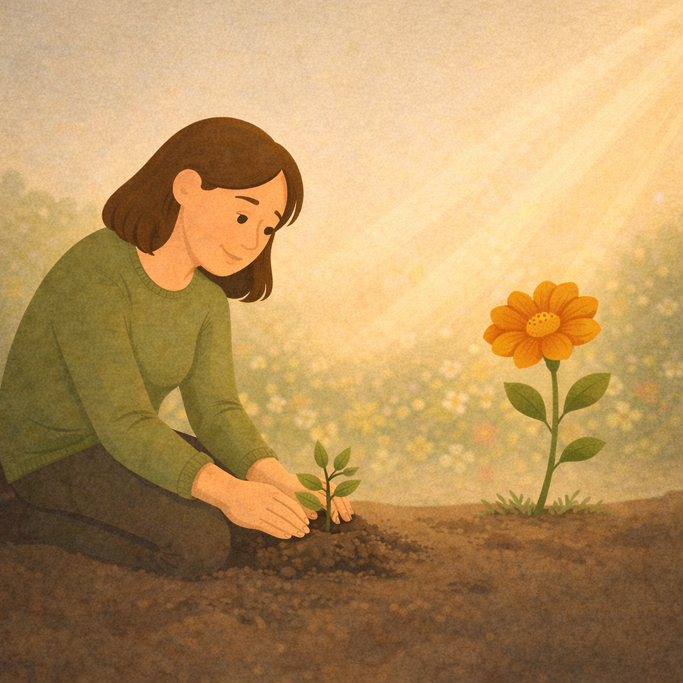 Você mudou… o que aconteceu? – Decidi florescer.