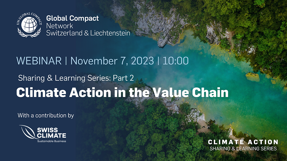 Sharing & Learning: Climate Action in the Value Chain