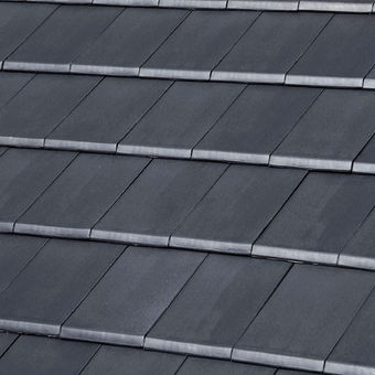 FLAT-10 Dachziegel Naturschwarz